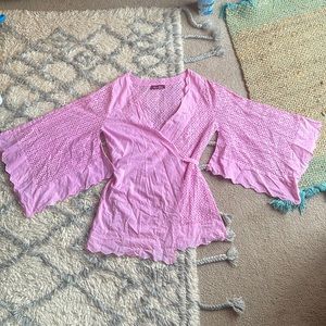 Lolita Jaca St Barth Pink Wrap Cover Up